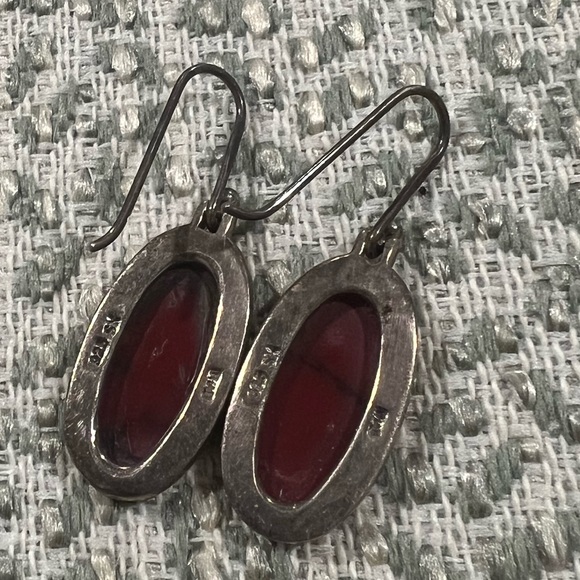 Red Jasper Sterling Silver 925 Red Coral 1.5"
Dangle Earrings super cute red - Picture 6 of 7